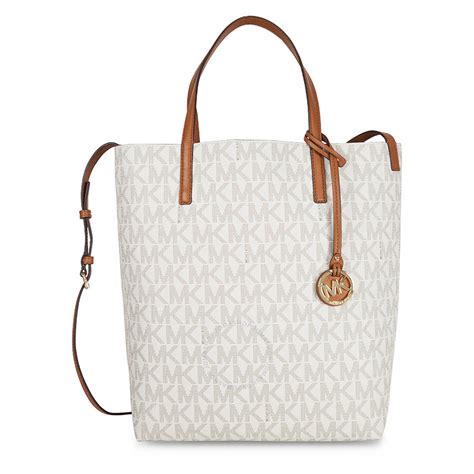 michael kors hayley signature large tote vanilla acorn|Michael Kors Hayley Vanilla/Acorn Large Tote .